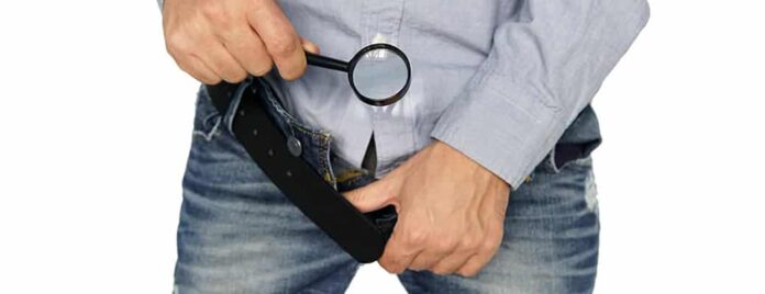 Man looking for penis